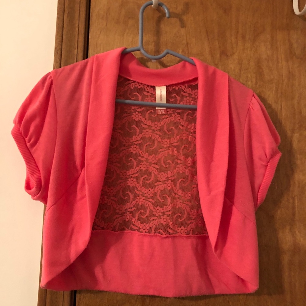 Short sleeve cardigan